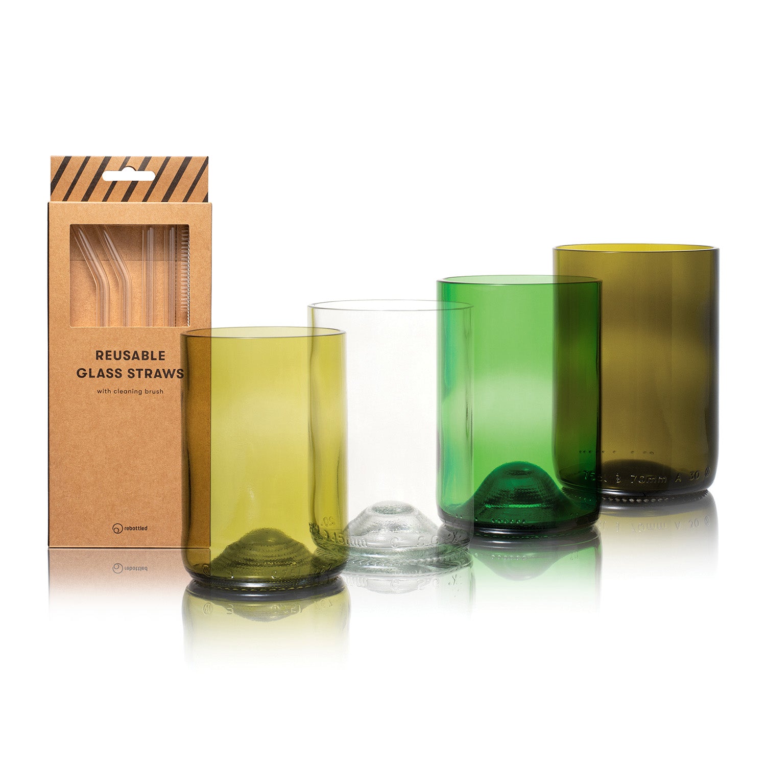 Tumbler 4-pack + 4-pack Straws