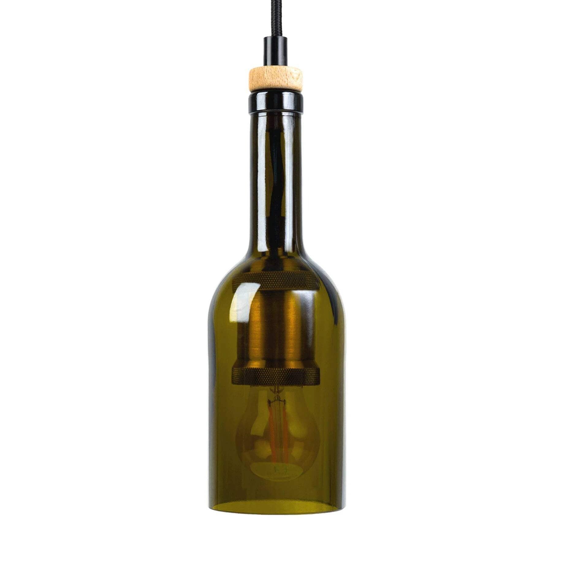 Rebottled hanging lamp