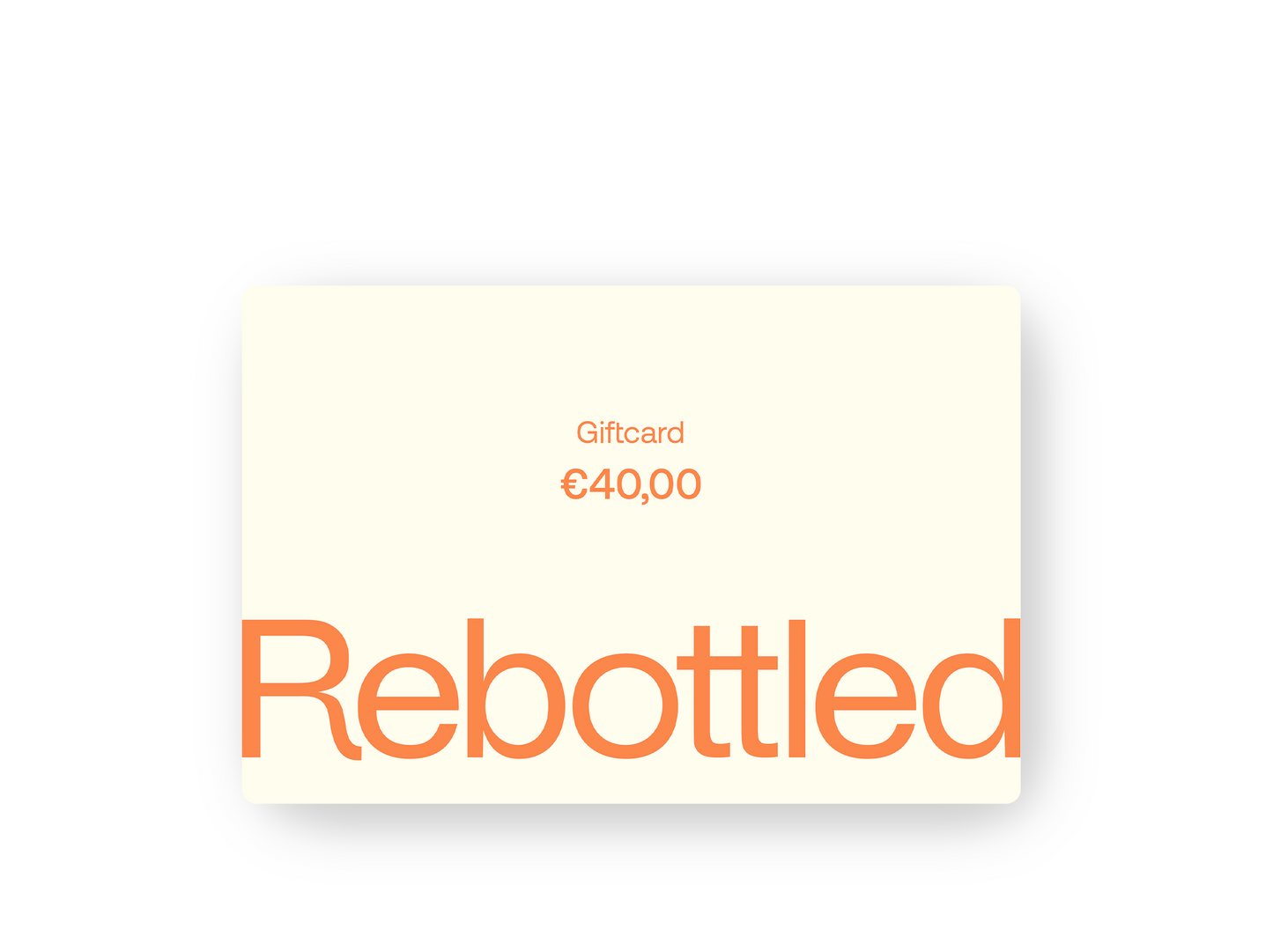Rebottled gift card