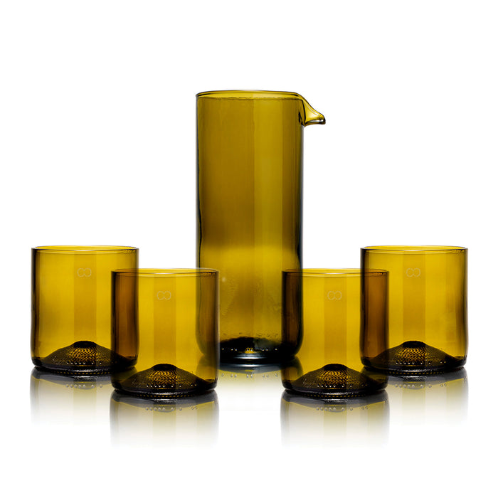 Karaf & 4 Short Tumblers