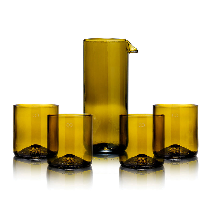 Karaf & 4 Short Tumblers