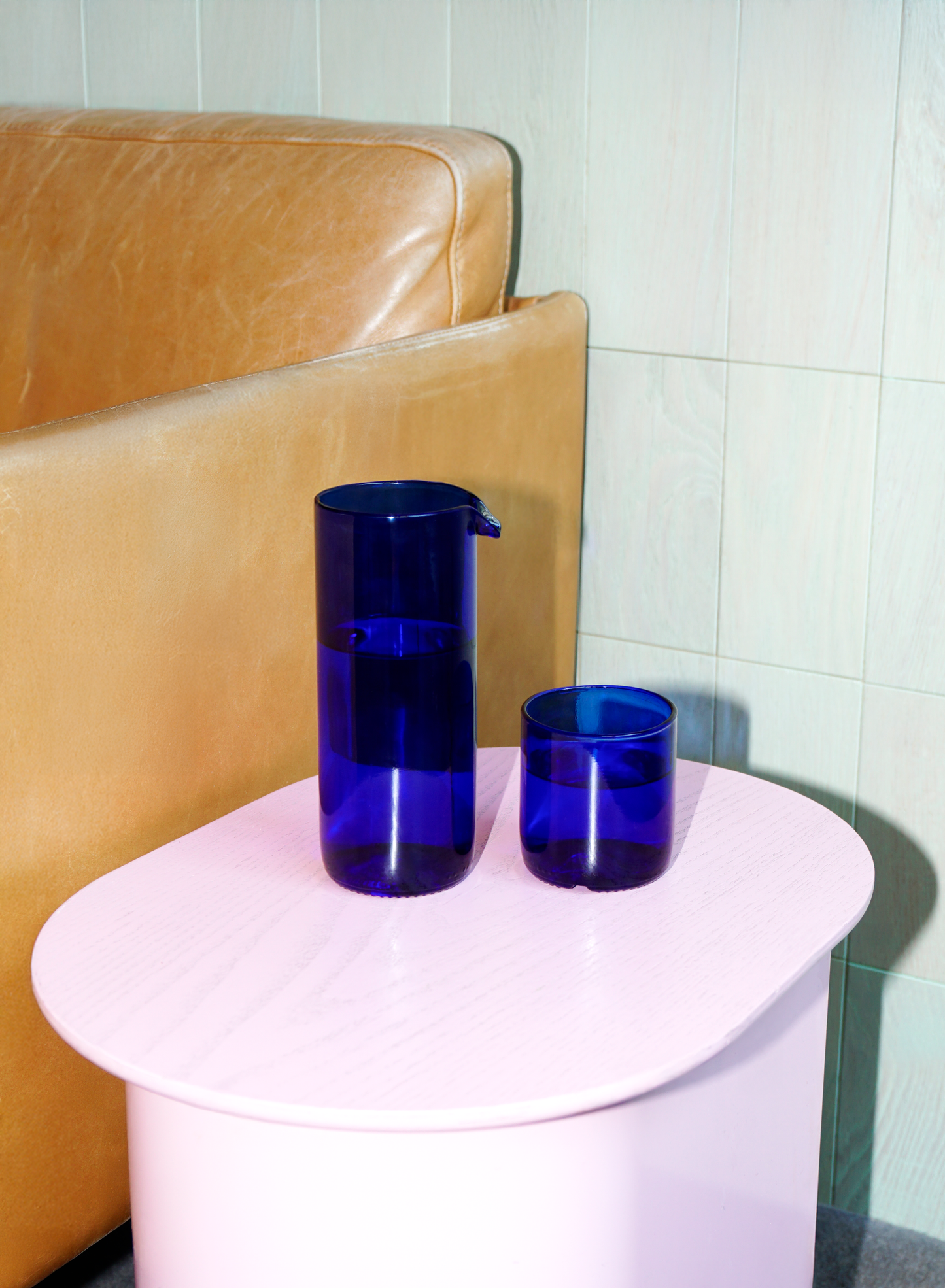 Carafe N°1 & 2 Short tumblers Bleu