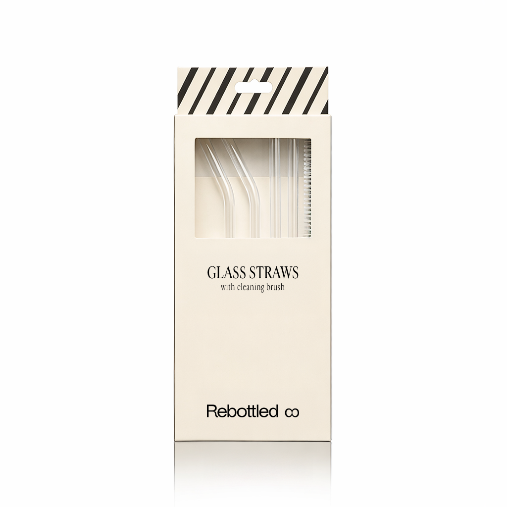 Glass Straws 4-pack
