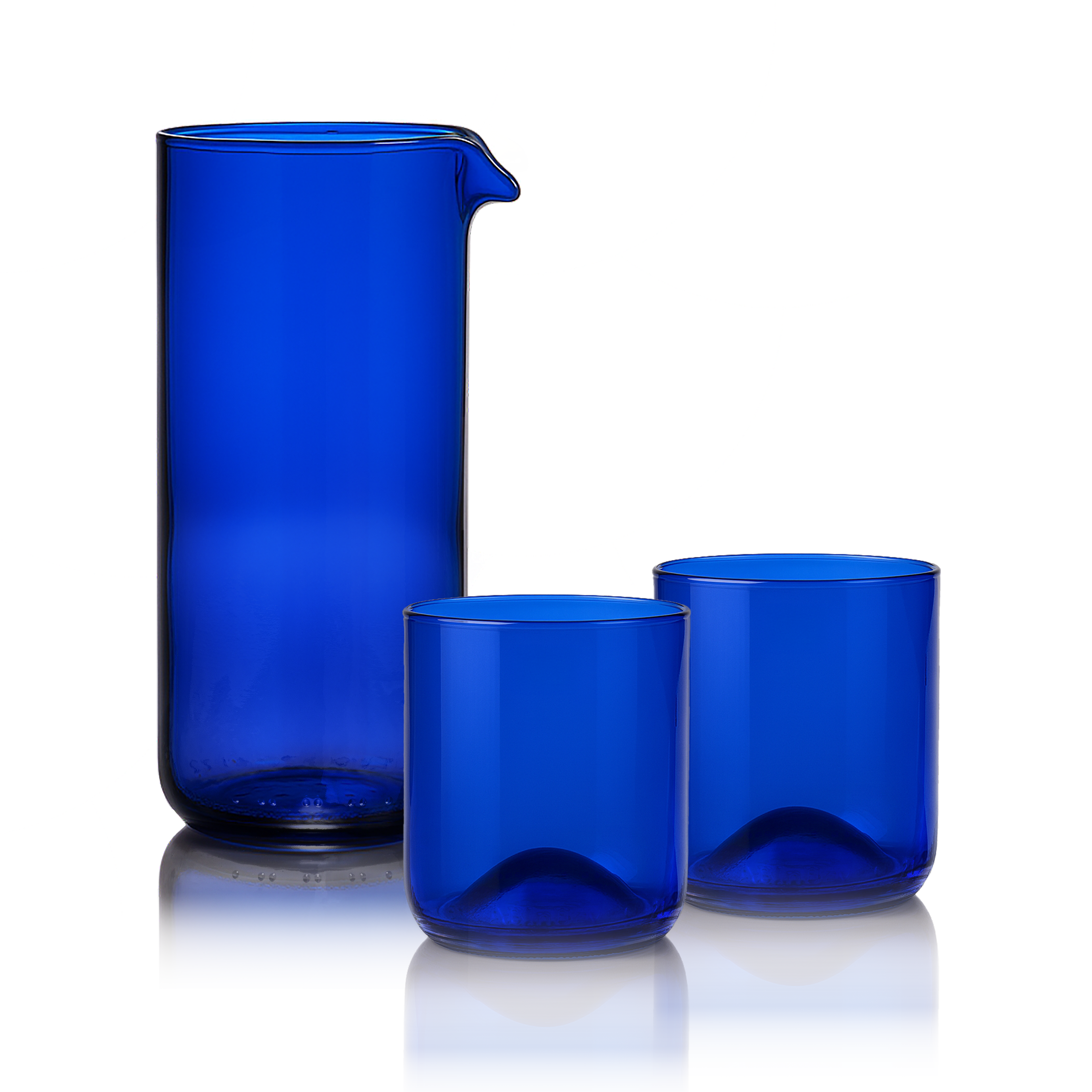 Carafe N°1 & 2 Short tumblers Bleu