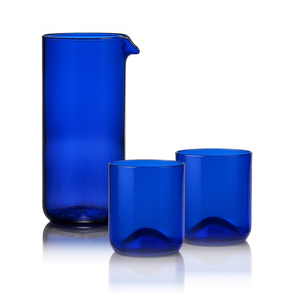 Carafe N1 + Short Tumbler 2-pack Blue