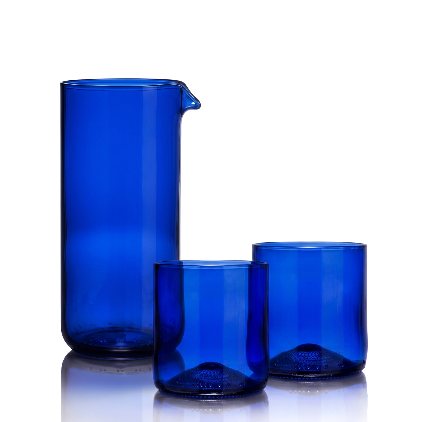 Carafe N°1 & 2 Short Tumblers Blue