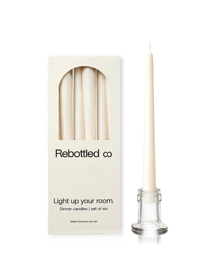 Candleholder N°1 & Bottle Candles 6-pack
