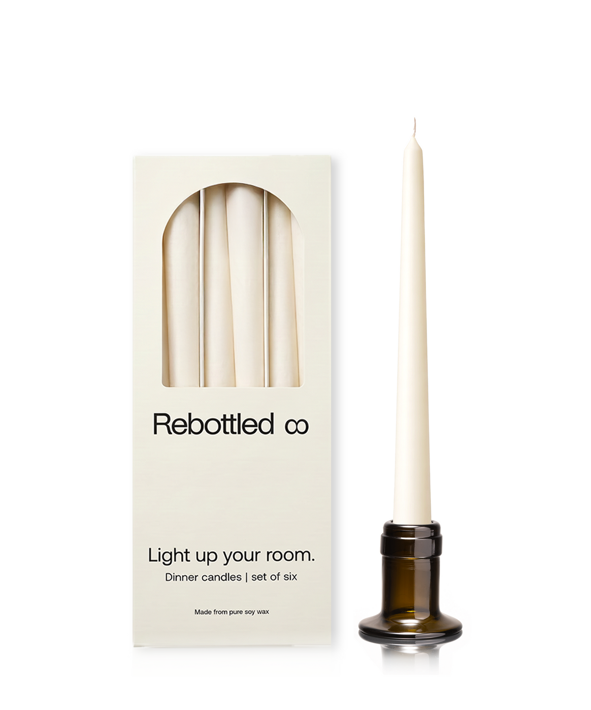 Candleholder N°1 & Bottle Candles 6-pack
