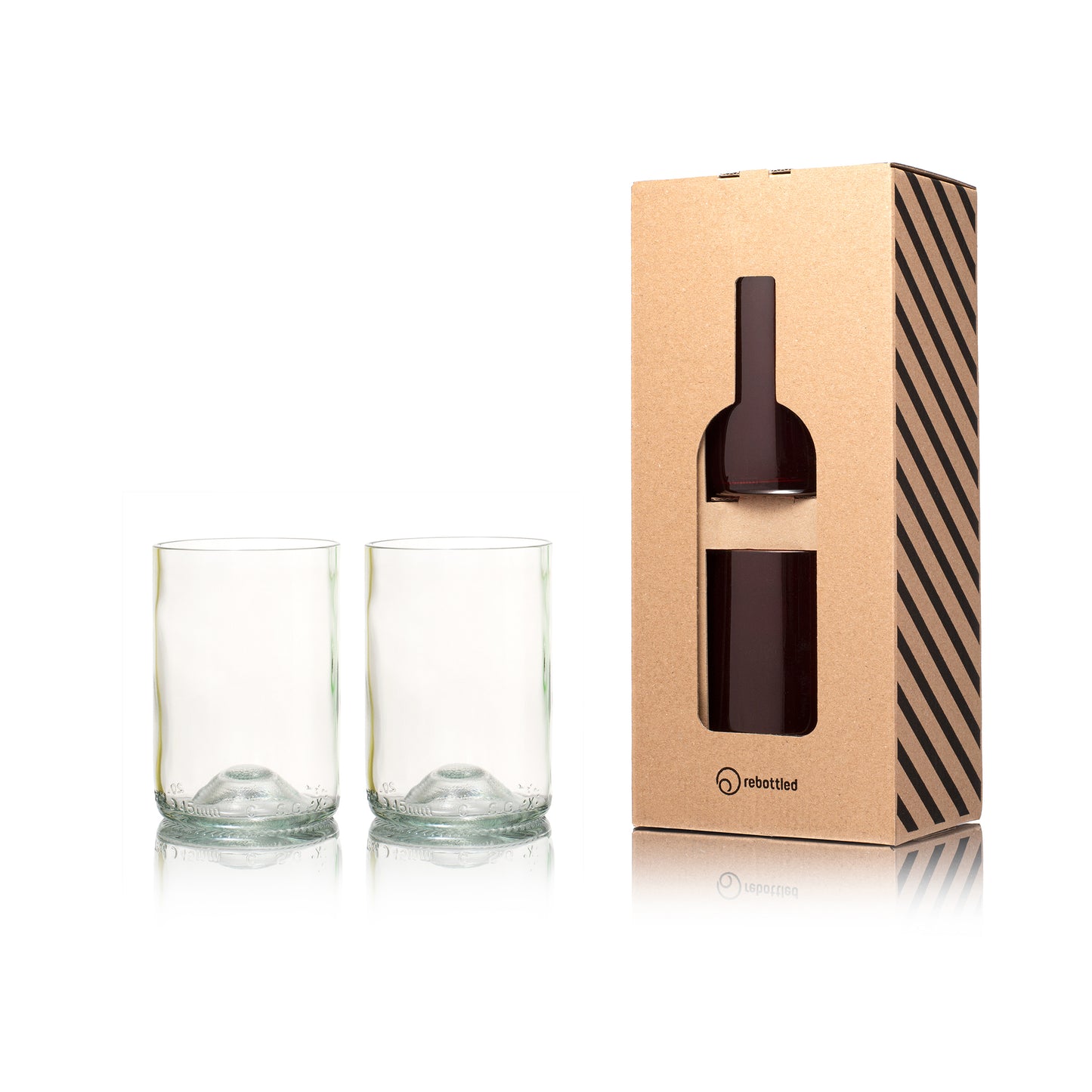 Rebottled recycled tumblers 2-pack