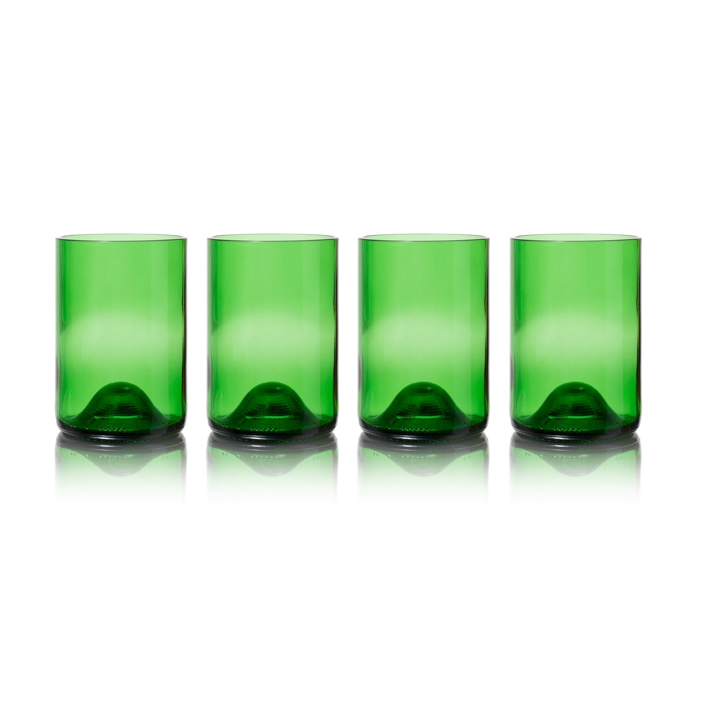 Rebottled sustainable 4-pack tumblers green