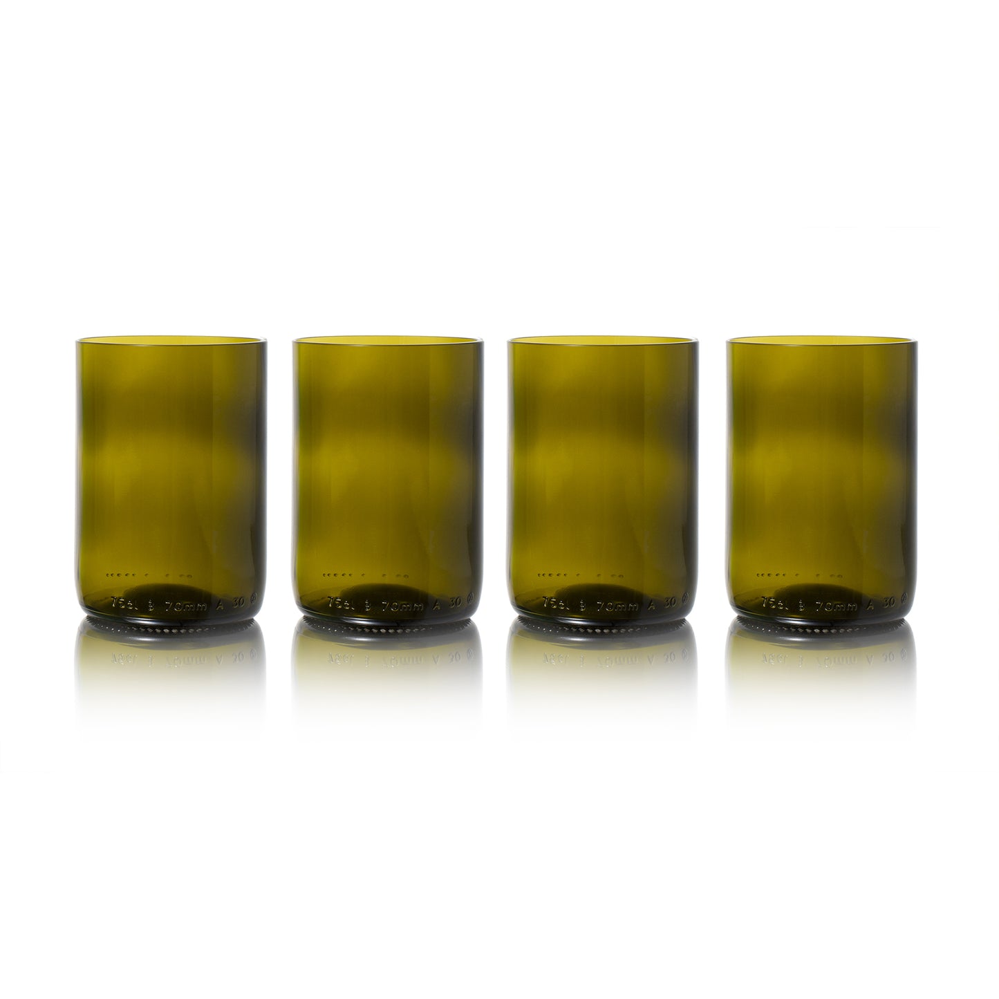 Rebottled sustainable olive tumbler 4-pack