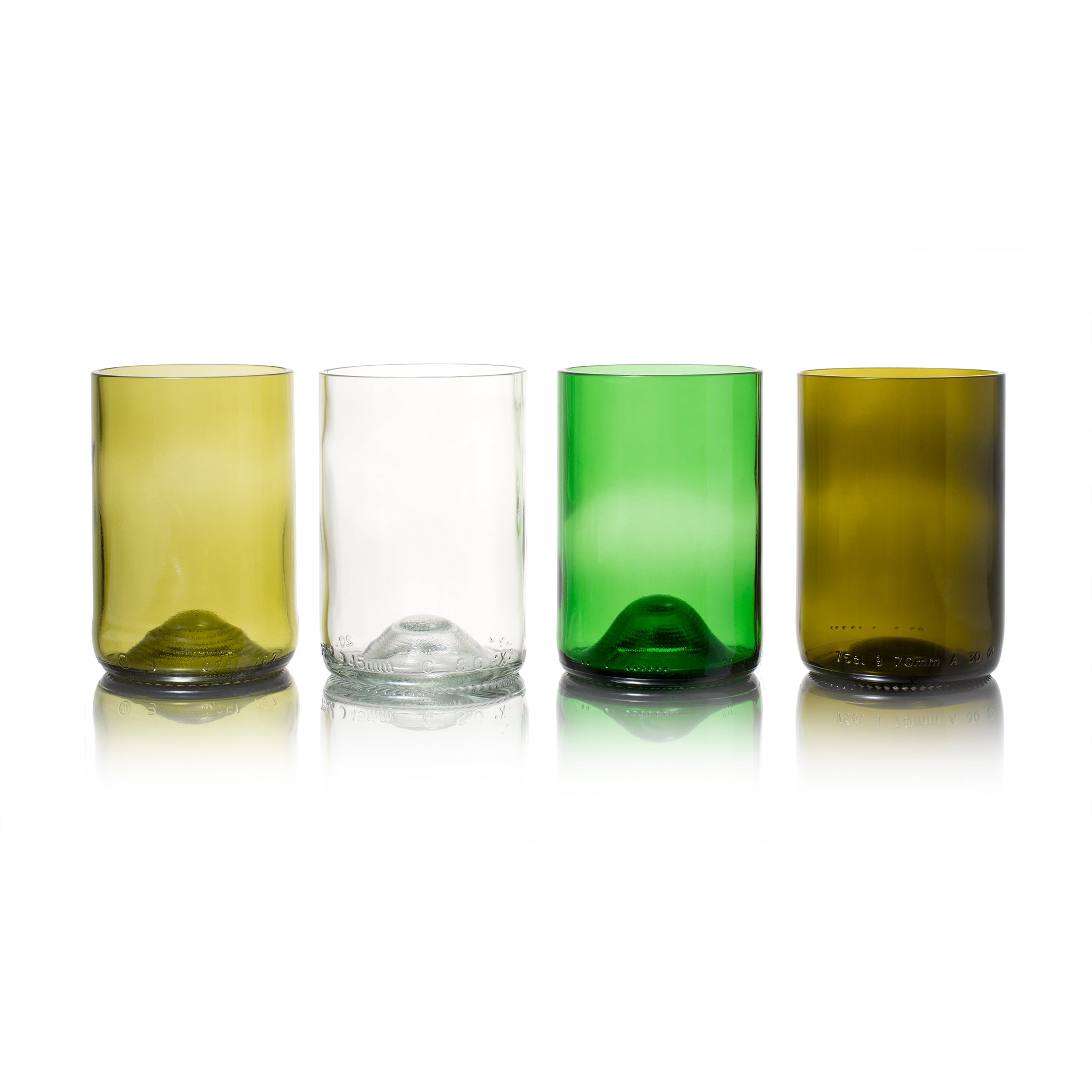 Rebottled mixed colors tumblers